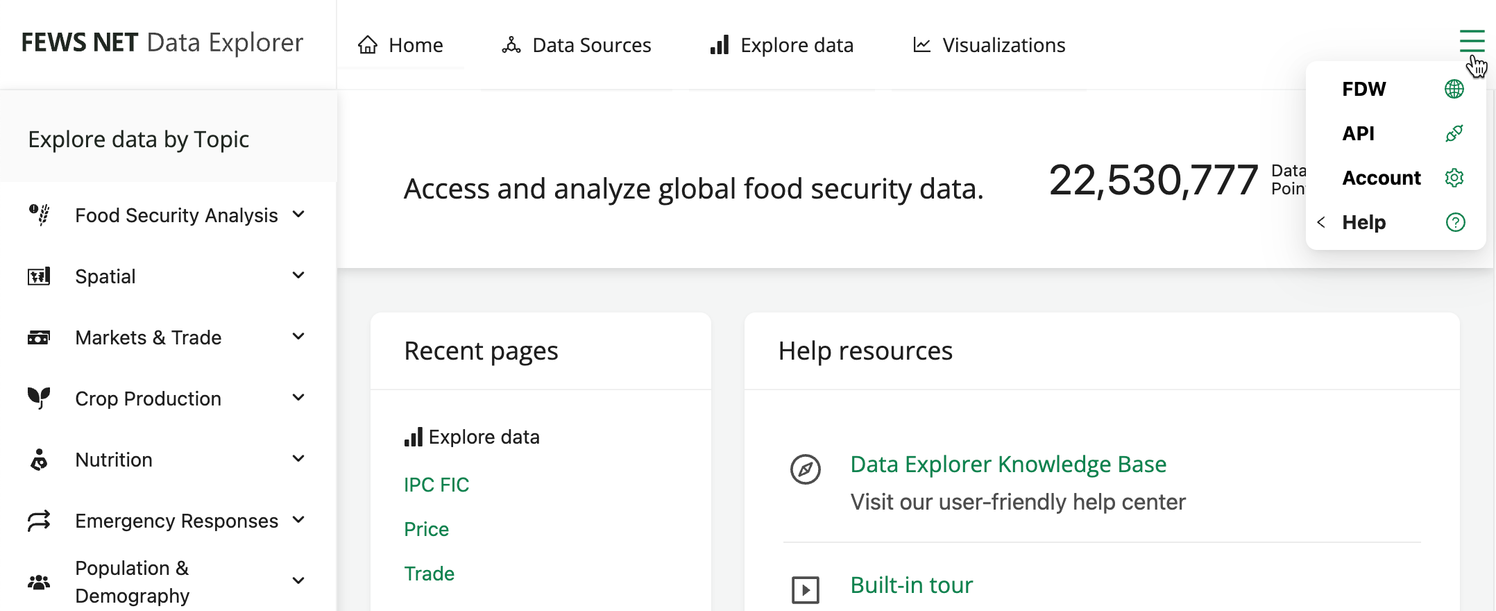 The righthand side navigation items collapse into a hamburger menu. 
