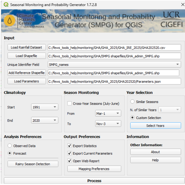 An example of running SMPG for